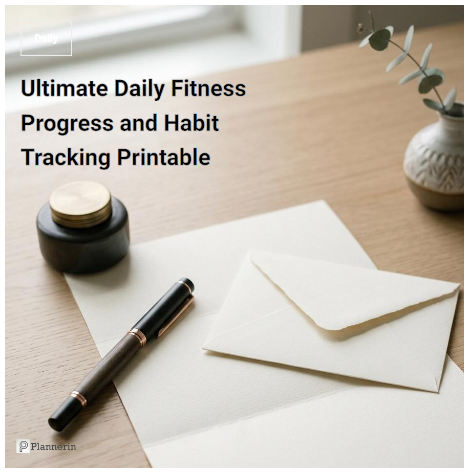 Comprehensive Daily Fitness Tracker Printable Planner