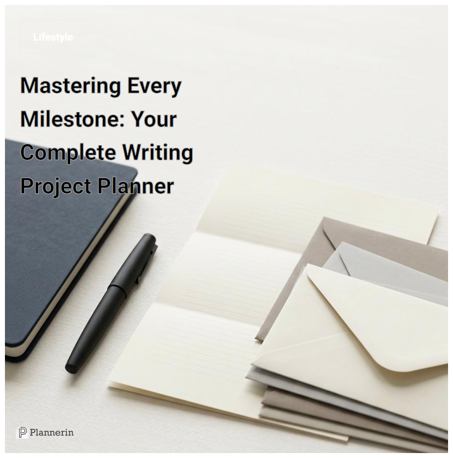 The Writing Project Milestone Printable Planner