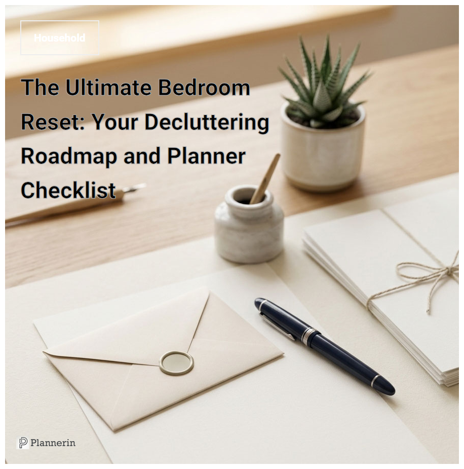 The Ultimate Bedroom Decluttering Guide and Printable Planner