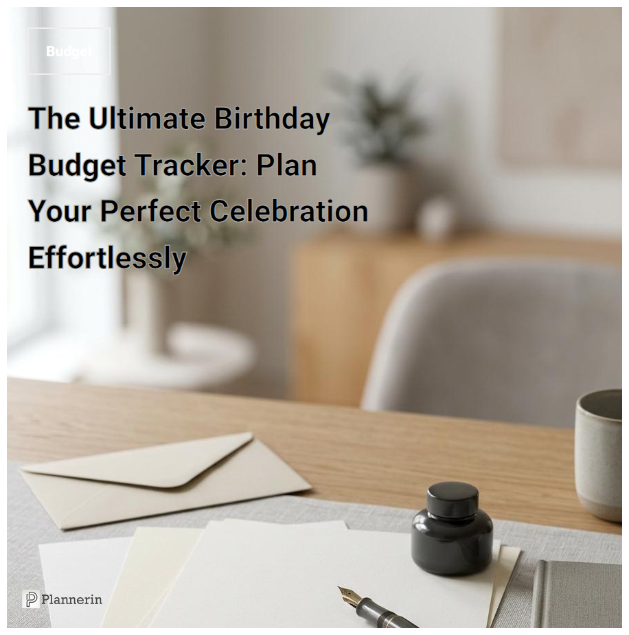 Comprehensive Birthday Party Expense Tracker: Essential Printable Planner